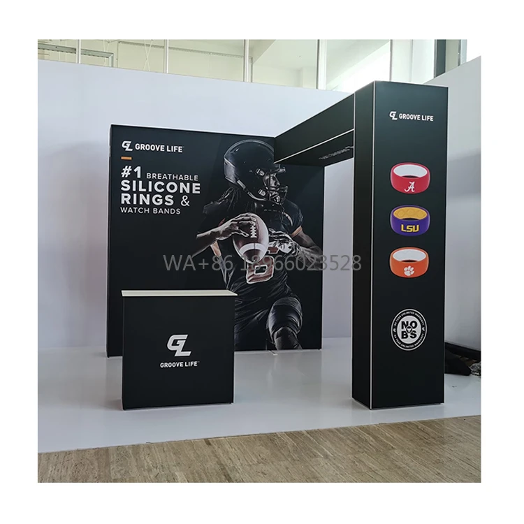 10x10ft Modular Pop up Expo Stand Trade Show Display Exhibition Booth Stand Tension Fabric Popular