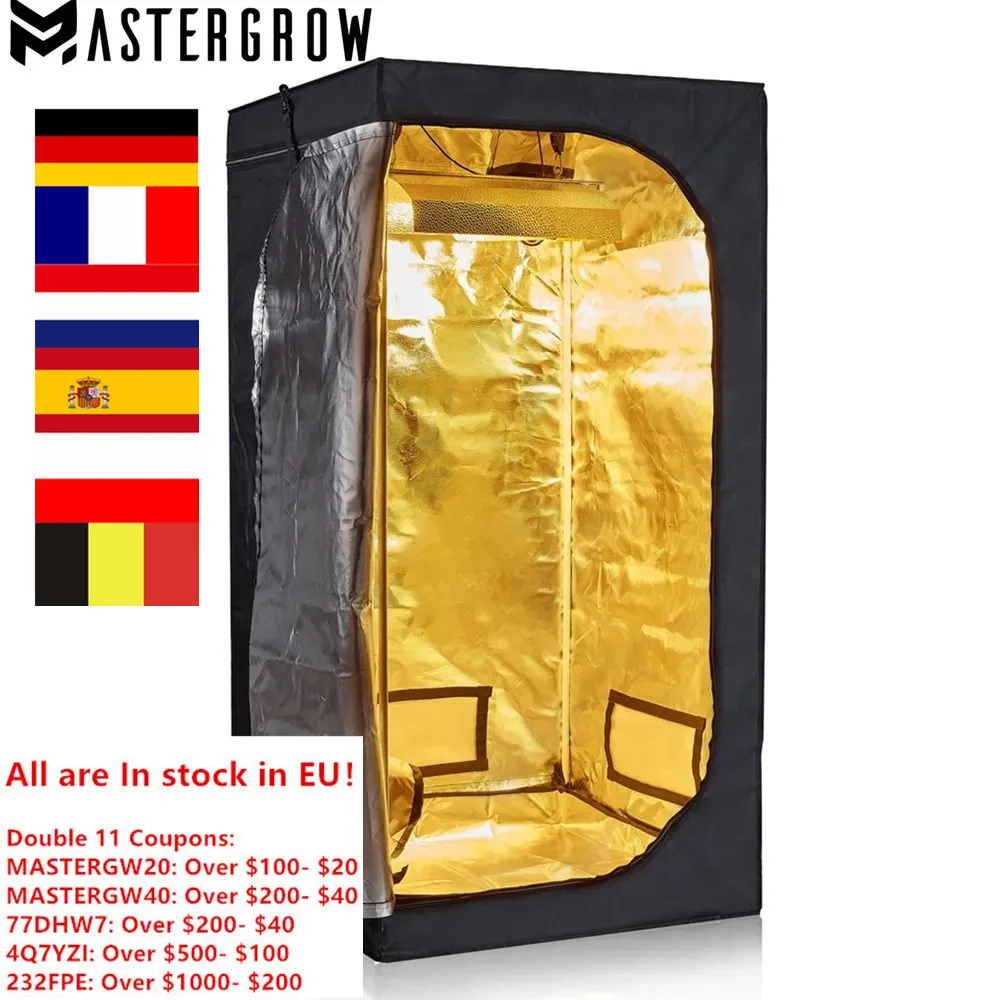 MasterGrow 80X80X160cm Indoor Hydroponics Grow Tent, GrowBox Room Plant Growing, Reflective Mylar Non Toxic Garden Greenhouses