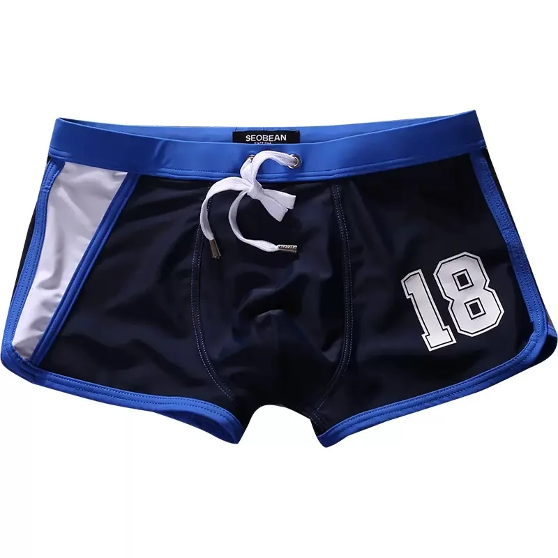 Seobean Men\'s Sexy Swimsuit Beach Shorts Swimming Trunks Comfortable Quick Dry Breathable Poolside Fashion Swimwear