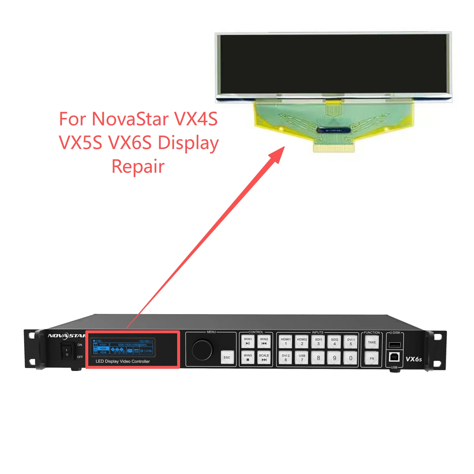 New Oled Display Screen for NovaStar VX4S VX5S VX6S Replacement
