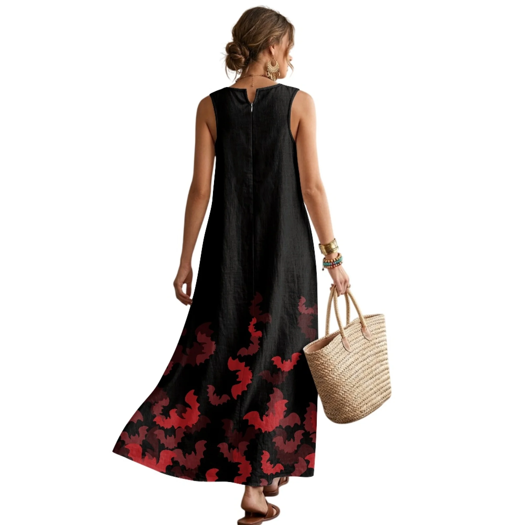 XIXIRIMIDO 2026 New Collection Women's Casual Sleeveless Dresses Halloween Linen Elegant Party Vestido Luxury Dress High Quality
