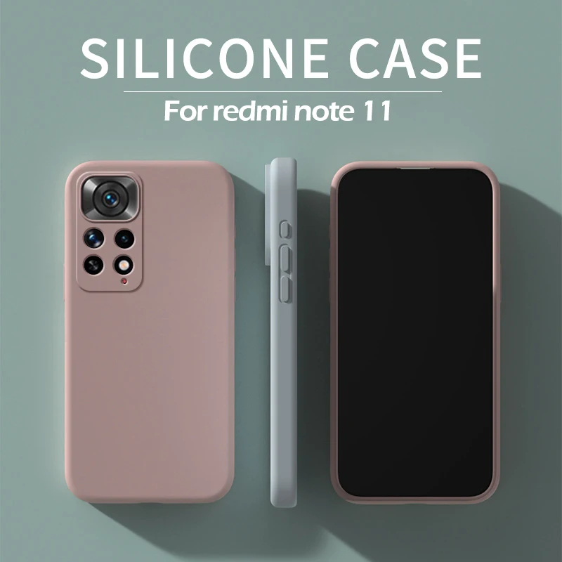 Redmi Note 11 11S 12 Pro Plus 5G Case Square Liquid Silicone Soft Cover For Xiaomi Redmi Note 11 12 11S Note11 Note12 Pro Plus