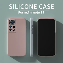 Redmi Note 11 11S 12 Pro Plus 5G Case Square Liquid Silicone Soft Cover For Xiaomi Redmi Note 11 12 11S Note11 Note12 Pro Plus