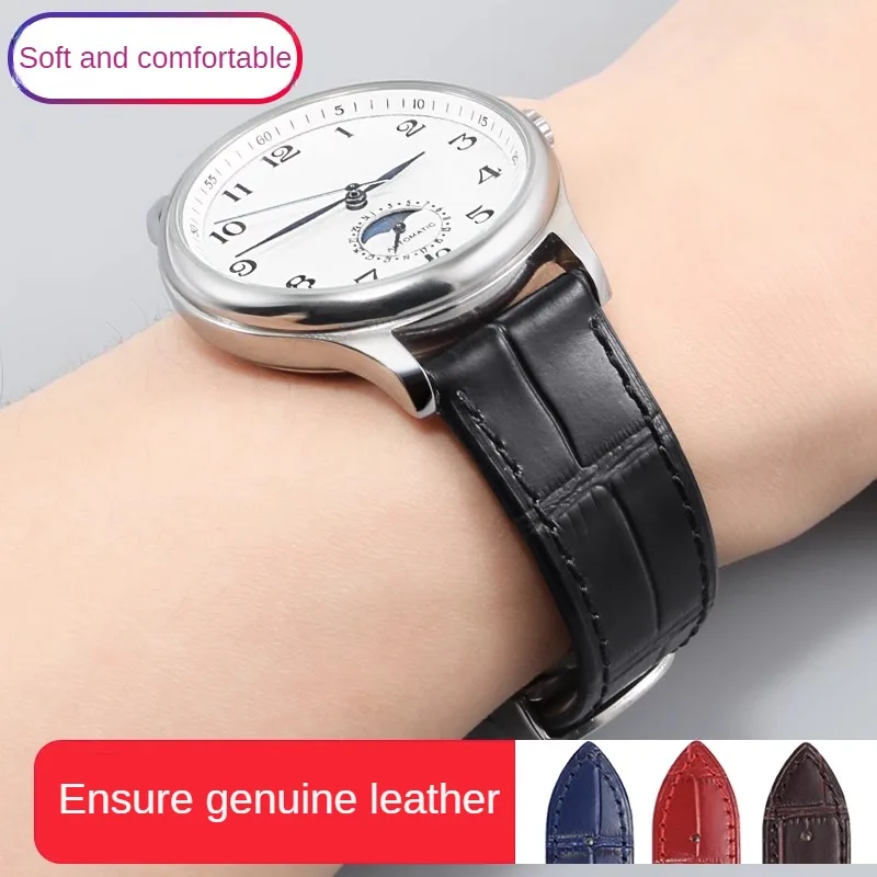 Universal Crocodile Pattern Genuine Leather Watch Strap For Men And Women 12/13/14/15/16/17/18/19/20/21/22/23/24mm