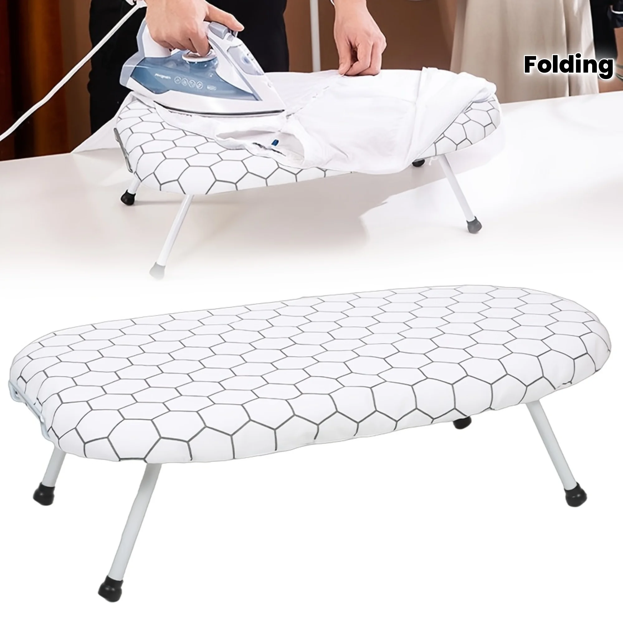 Premium Folding Ironing Board for Home Use, Featuring Printed Sewing Accessories. Shipped From Local Inventory.Smooth Ironing