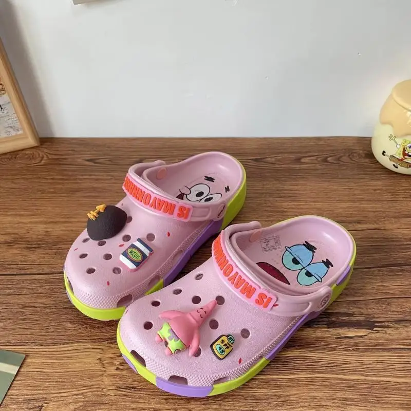Cartoon Clogs Sommer Strand Rutschfeste Anime Spongebob Patrick Star Schuhe Eva Geschlossene Zehenpartie Komfort Ultra Coole Neue Sandalen Paar-Geschenk – Detail 14