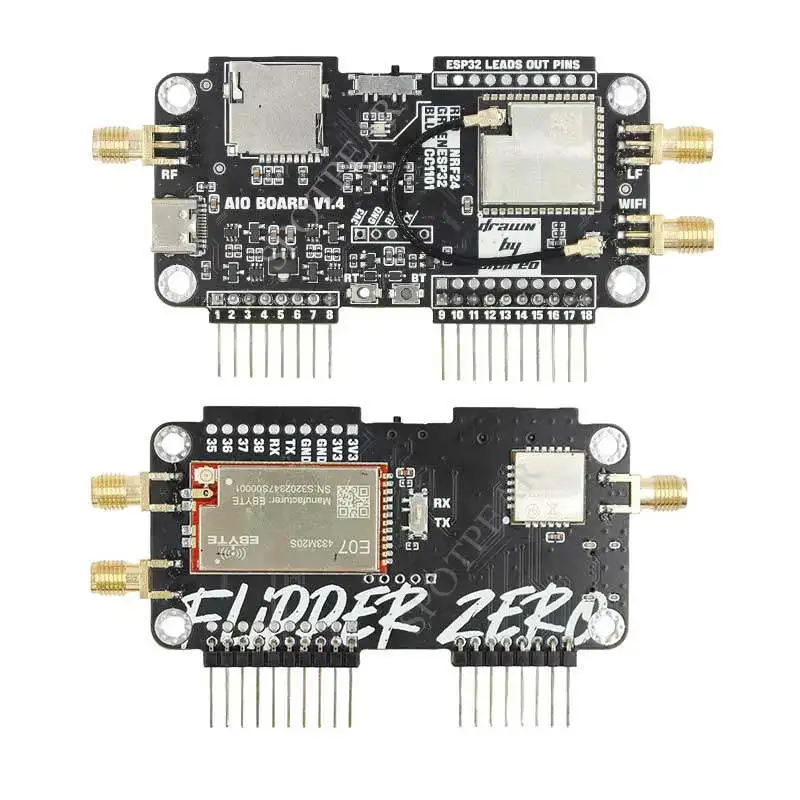 Flipper Zero three-in-one expansion board WiFi-ESP32+CC1101+NRF244 multi-function flying squirrel