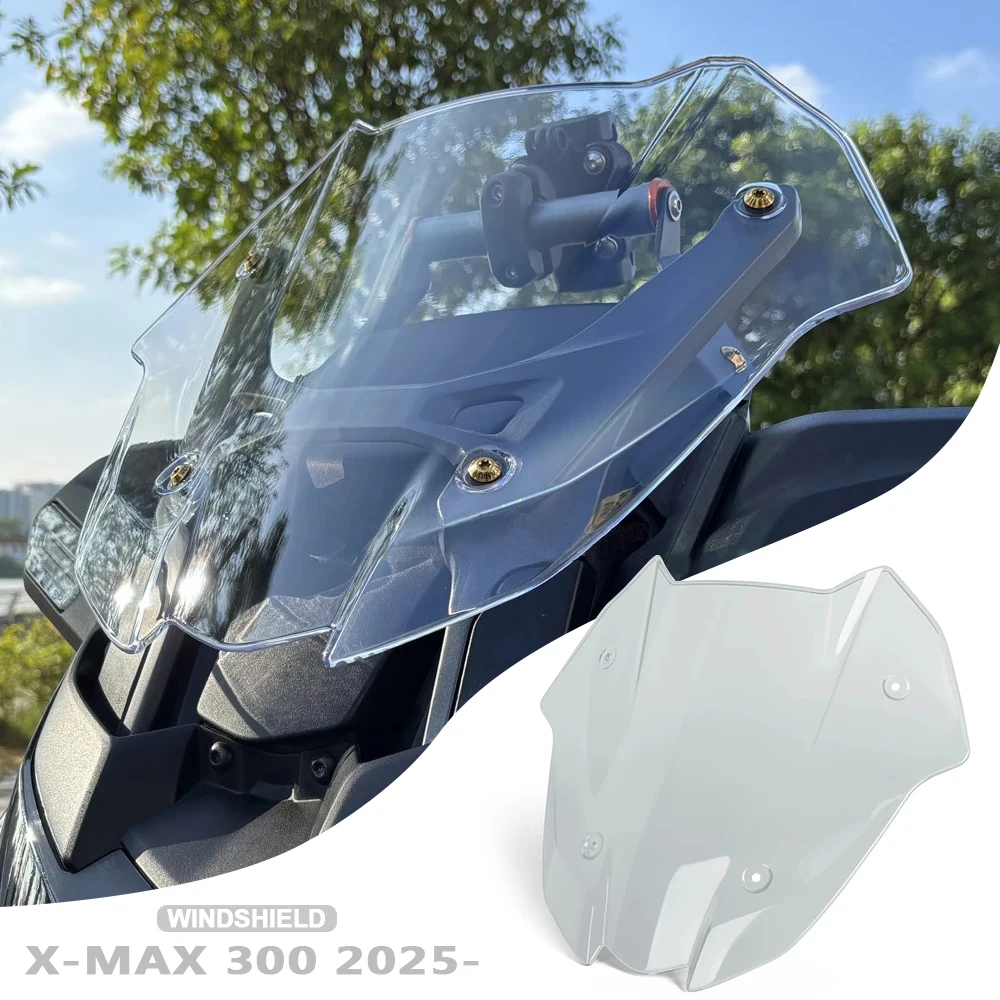 

Motorcycle Sport Windshield Deflector WindScreen Visor Front Fairing For YAMAHA XMAX300 Xmax300 XMAX 300 X-MAX300 X MAX 300 2025
