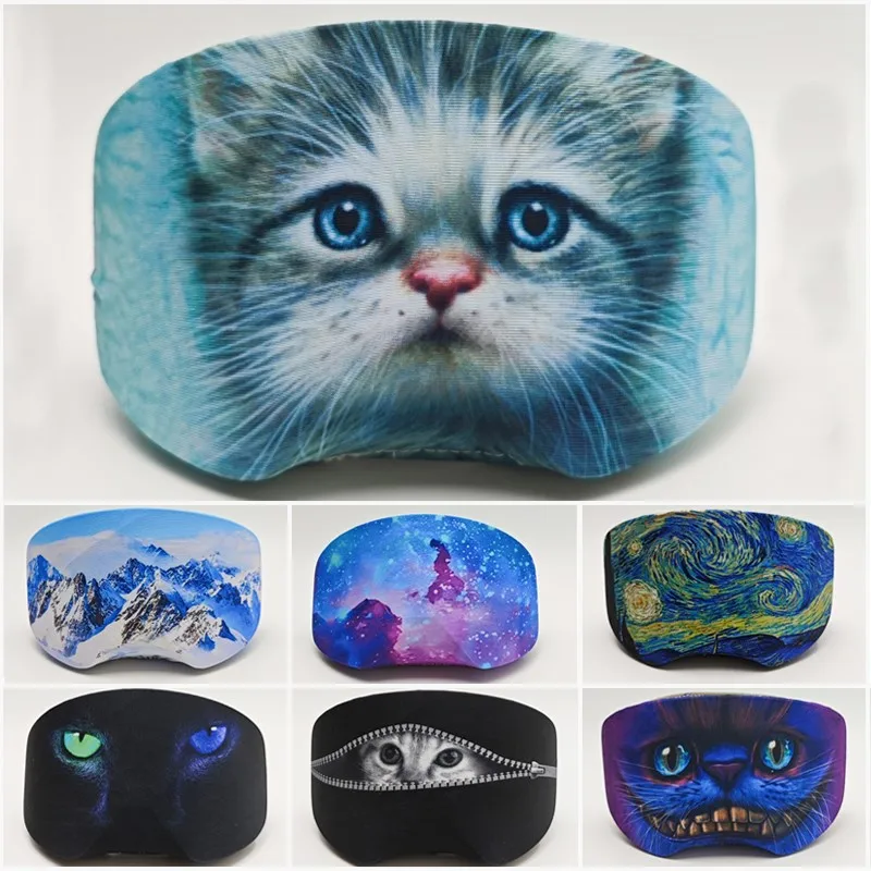 Stylish Decorative Ski Goggles Dust Cover Multiple Designs Color Options Outdoor Winter Snow Goggle Protective Sleeve