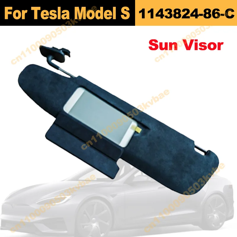 Front Windshield Vanity Mirror Sun Visor For Tesla Model S Left Driver Side 1143824 1143824-86-C 114382486C 2016-2020 Accesorios
