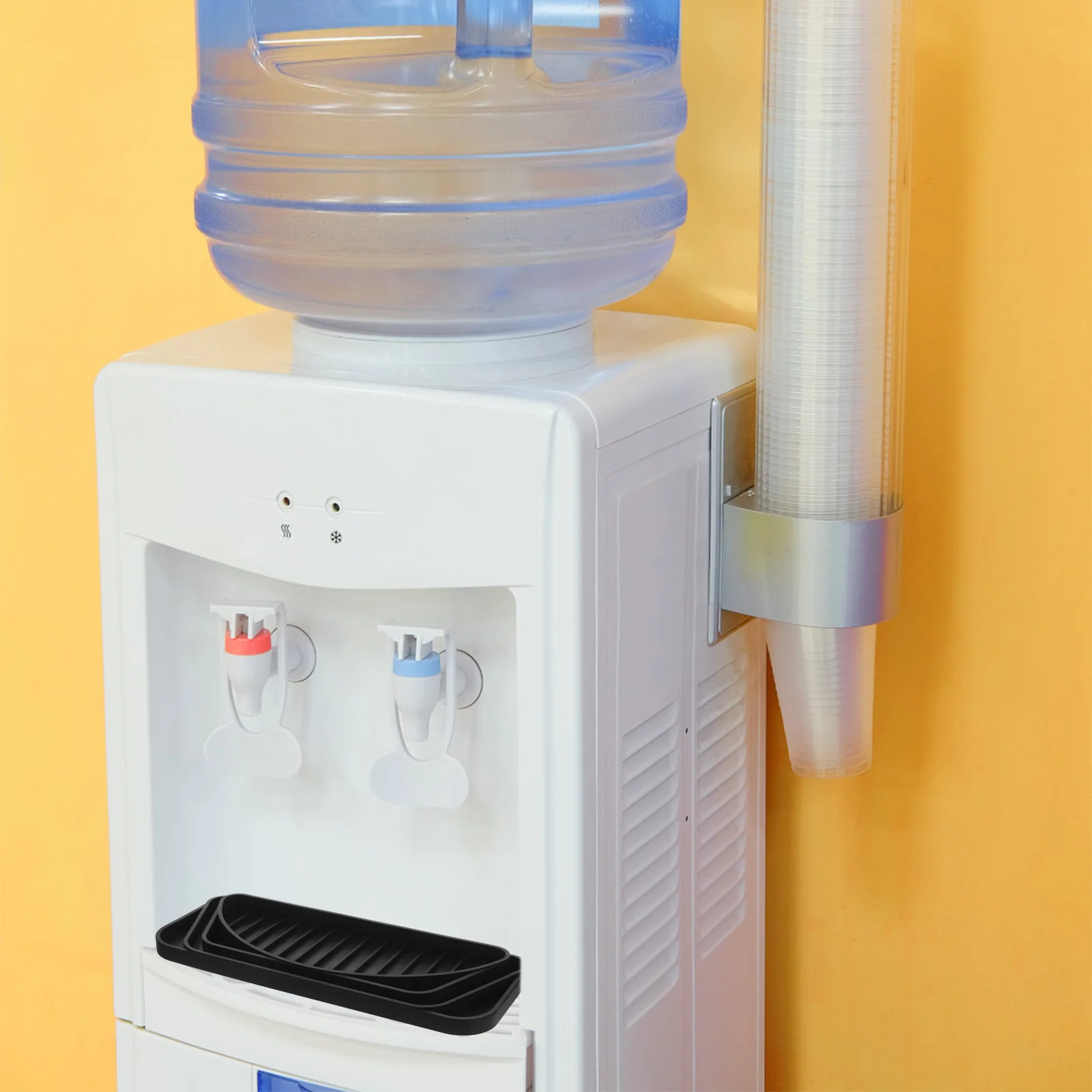 

Silicone Drip Mat Black Kitchen Drainage Pad For Water Dispenser Coffee Machine Anti-Slip Heat Resistant Food Grade Tray For