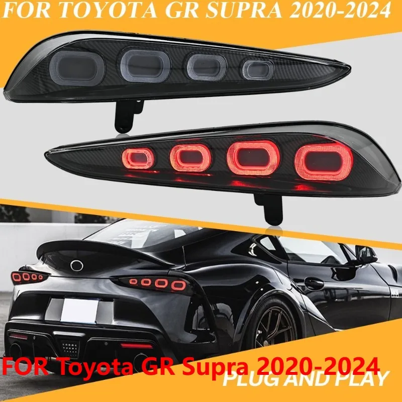 

Пара светодиодных задних фонарей для Toyota GR Supra 2020-2024, обновление заднего фонаря в сборе