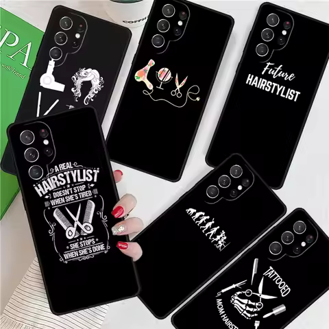 I Love Hairstylist For Samsung Galaxy S24 Ultra S21 S22 S8 S9 S10E Note 10 20 Plus FE S23 Phone case Cover Coque