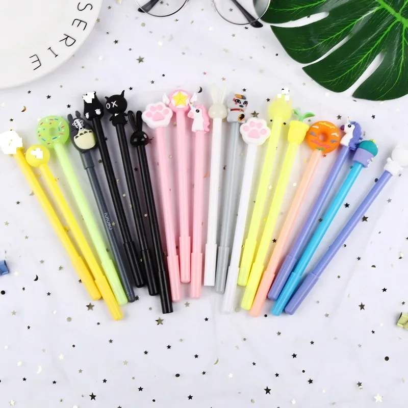 50 PCs Creative Cartoon Writing Tool Cute Neutral Pen Office Stationery Student Signature Pen Wholesale