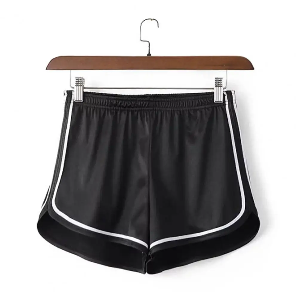 

Sport Shorts Trendy Women's High Waist Summer Shorts with Contrasting Edging Slim Fit Casual Hot Shorts for Streetwear