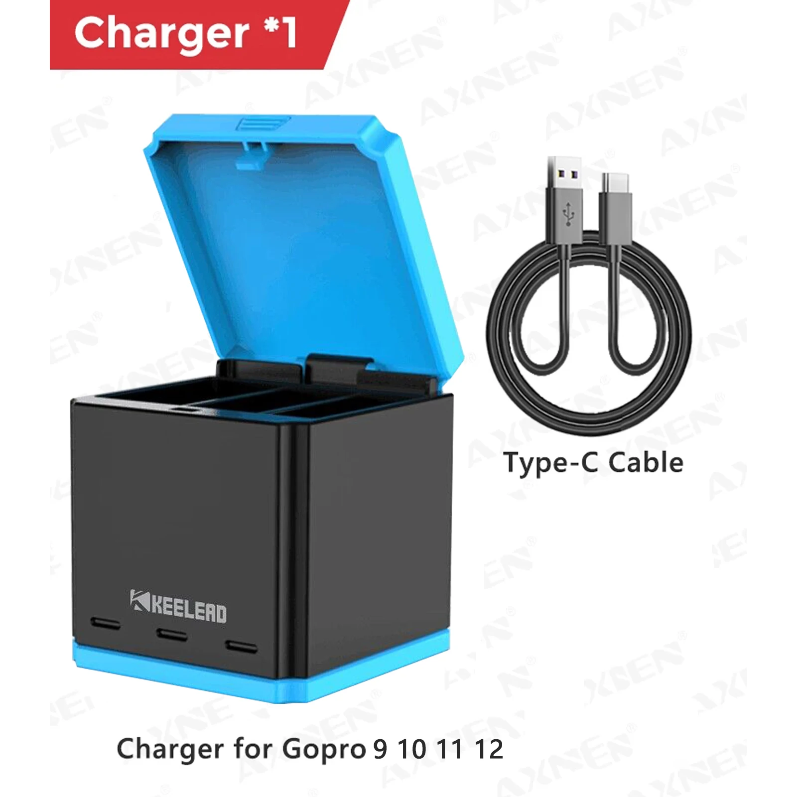 Portable Battery Charger for GoPro Hero12 11 10 8 5 Battery GoPro Hero 12 11 10 9 8 7 6 5 Black Action Camera Accessories