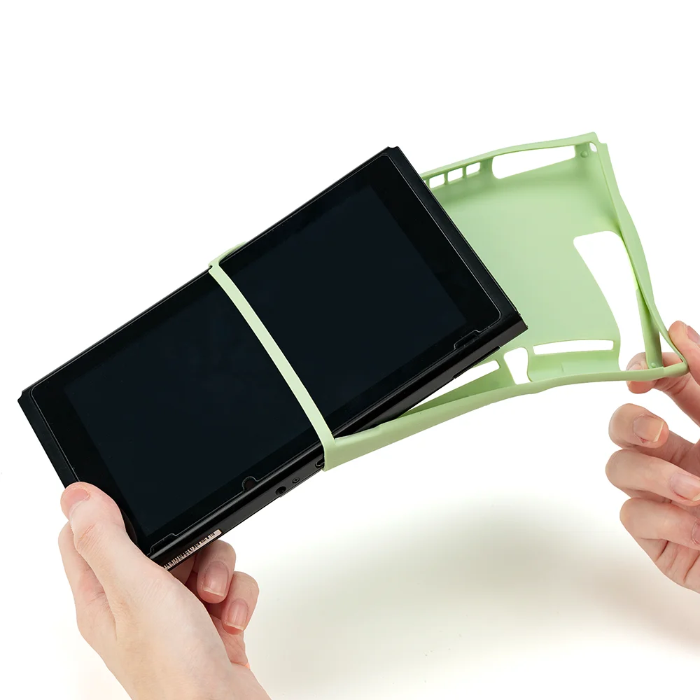 Protetora Soft Shell para Nintendo Switch Controller, Dockable Cover Case, Kawaii Sapo Bonito, Verde, Joy-Con Controller