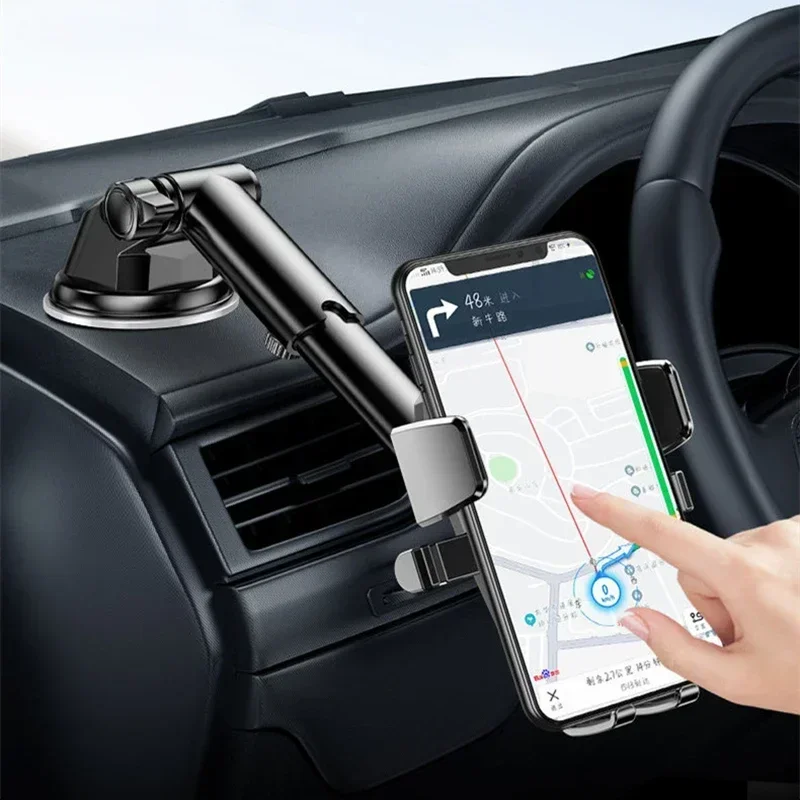 NUOVO supporto universale per telefono da auto con ventosa 360 °   Staffa di supporto per celle mobili per cruscotto auto per parabrezza per iPhone Samsung Xiaomi