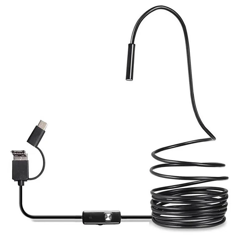 

A22I USB Endoscope Type C Borescope for OTG Android Phone 7mm Inspection Snake Camera,3.5M Soft Cable