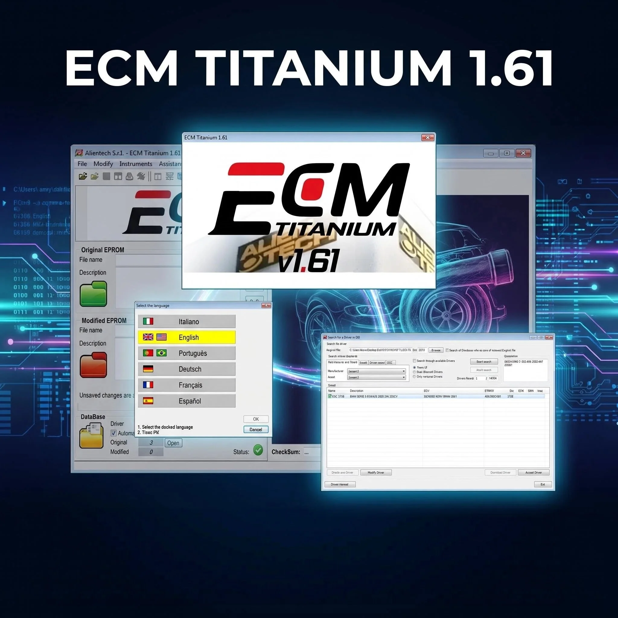 2026 Hot! ECM TITANIUM 1.61 With 26000+ Driver ECM 18259+ Drivers for ECU Tool Send Link Windows 10