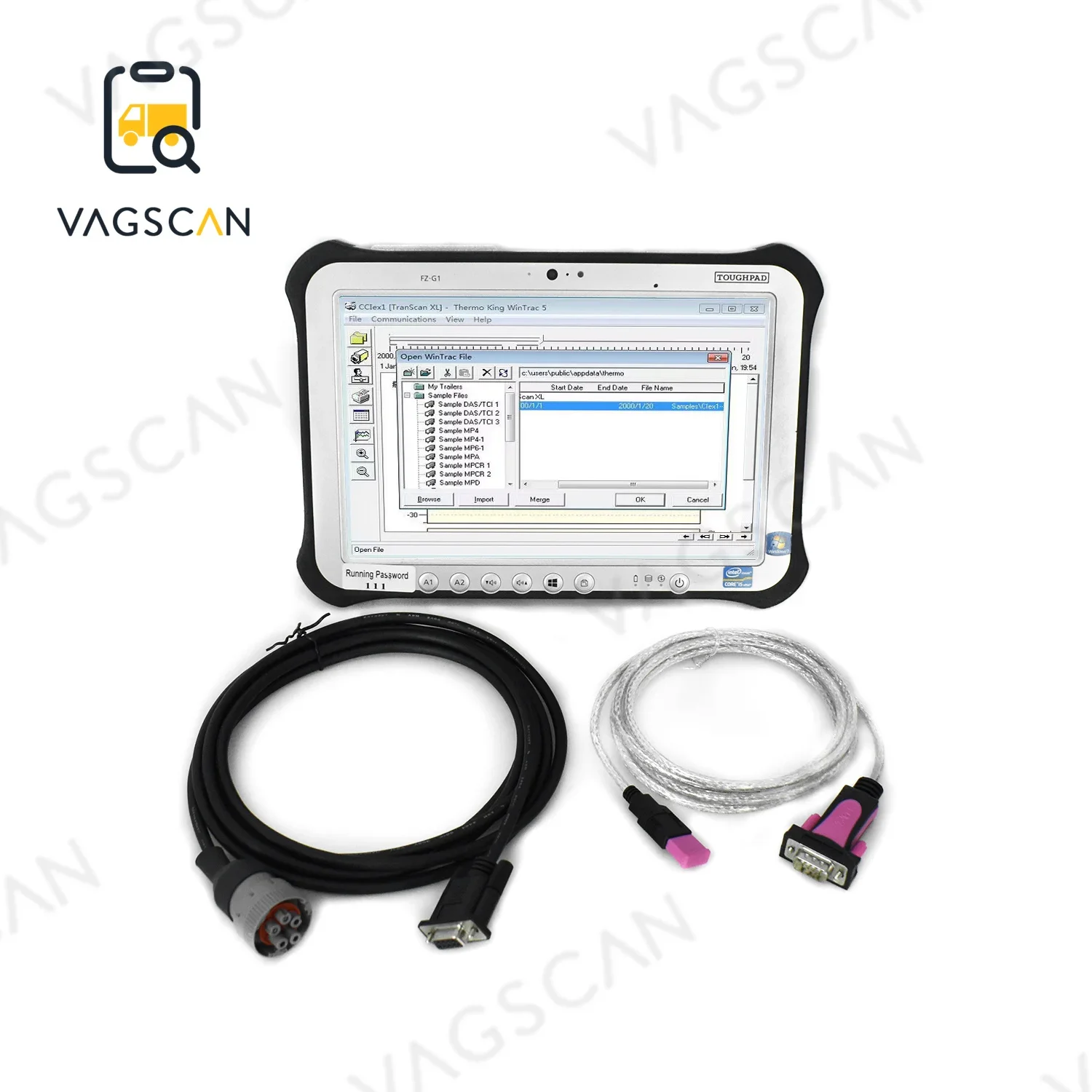 

FZG1 tablet For Thermo King diagnostic tool WinTrac 5.7 Wintrac Thermo-King Diag Software Thermo King engine analyzer