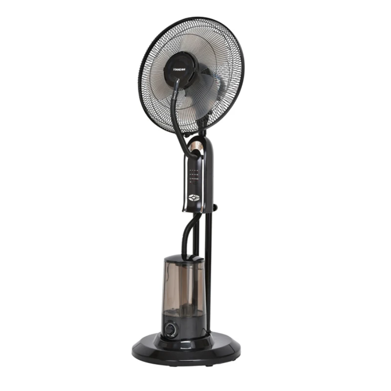 16 Inch Remote Control Electric Fan Stand Floor Humidifier Air Cooling Standing Spray Water Mist Fan