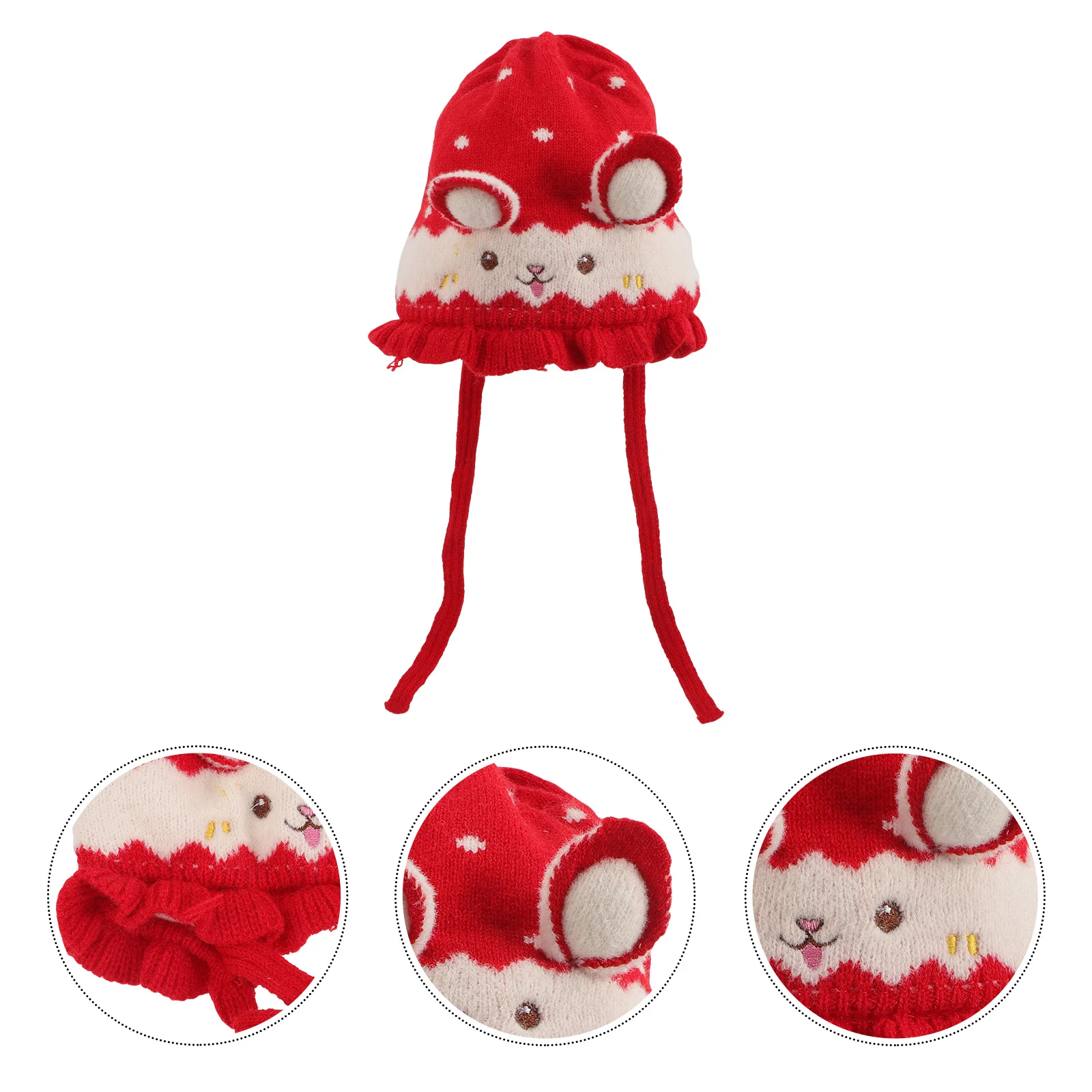 

Baby Knitted Hat Rabbit Ears Warmth Baby Beanie Winter Lovely Cartoon Newborn Caps Adorable Knit Hat Newborn Warm Caps