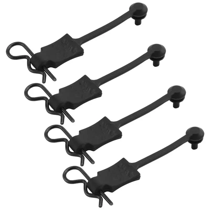 A49K-4Pcs Rubber Car Body Clip Retainer Shell Fixed Buckle Lock For 1/10 ARRMA Senton Granite Typhon Traxxas Slash UDR