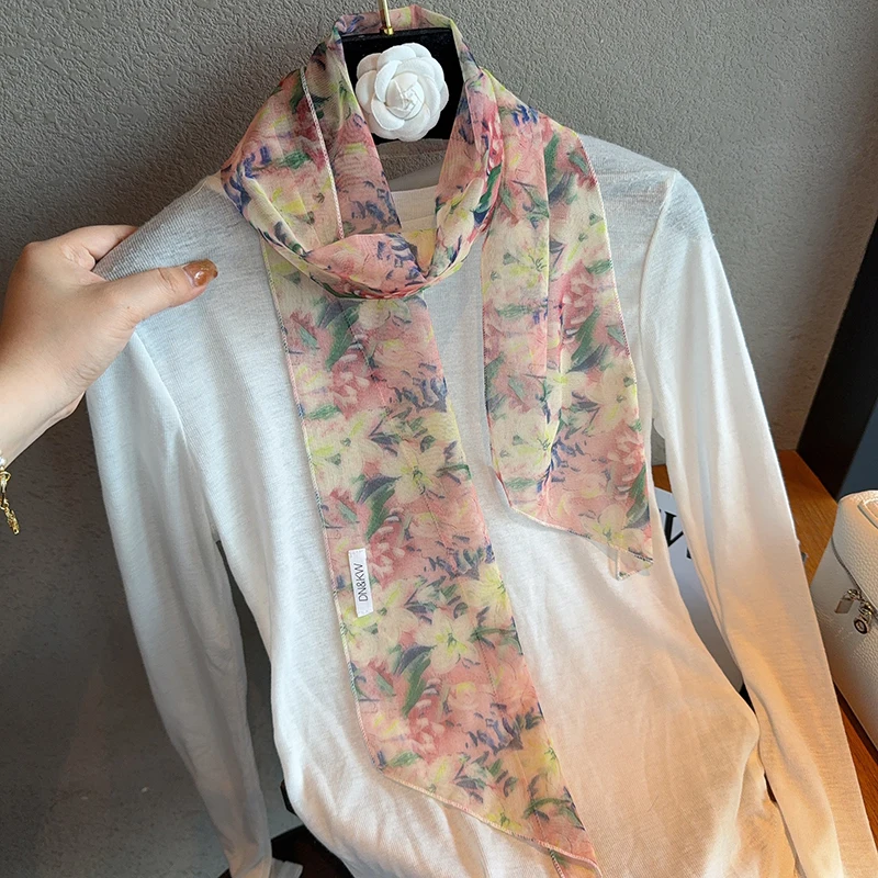 lenco-longo-de-seda-com-estampa-floral-feminino-versatil-para-protecao-do-pescoco-decorativo-estilo-coreano-primavera-verao-outono-moda-sazonal