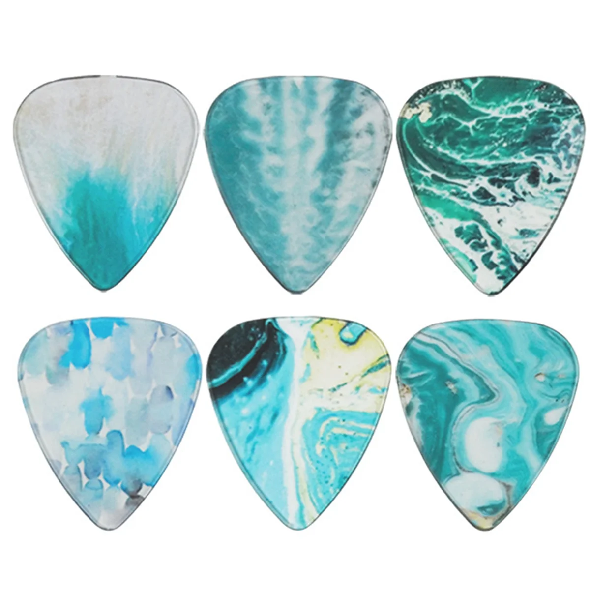 Transparent Picks, Guitar Picks, Folk Guitar, , Personalized Color Transparent Picks D