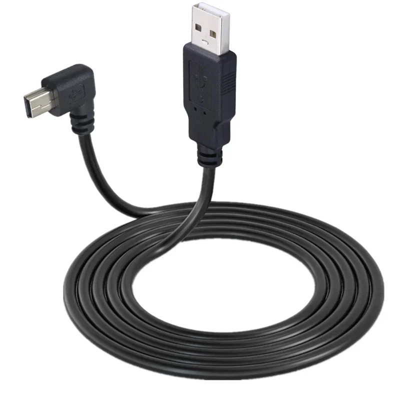 Kabel Mini USB UP Down Lewy Prawy Kątowy 90 Stopni USB 2.0 DO Mini USB 5-pinowy do aparatu MP4 Tablet 0,25 m 1,5 m 3 m