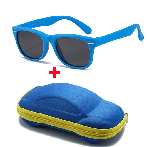 Imagen 2 del producto Gafas de sol polarizadas para niños, montura flexible de goma TPEE para niños y niñas, regalo de 3 a 12 años, protección 100% UV