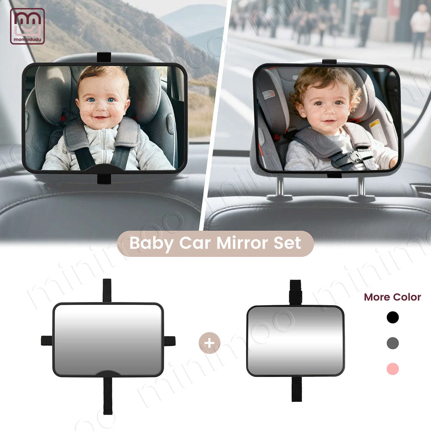 

Сертифицированное небьющееся детское автомобильное зеркало с регулируемыми ремнями и панорамным широкоугольным обзором для максимальной безопасности