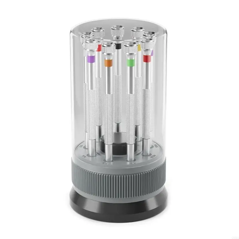 G6KA 9Pcs Screwdriver Jewelers Screwdriver Set Watch Repair Screwdriver Set 0.8-2mm