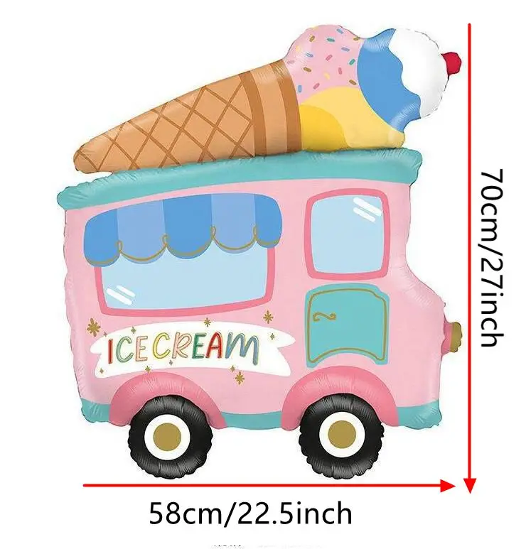 1 szt. Nowy designerskie lody balon z folii samochodowej dla dzieci dekoracje na przyjฤcia urodzinowe dostarcza balon z helem dla psa bobra