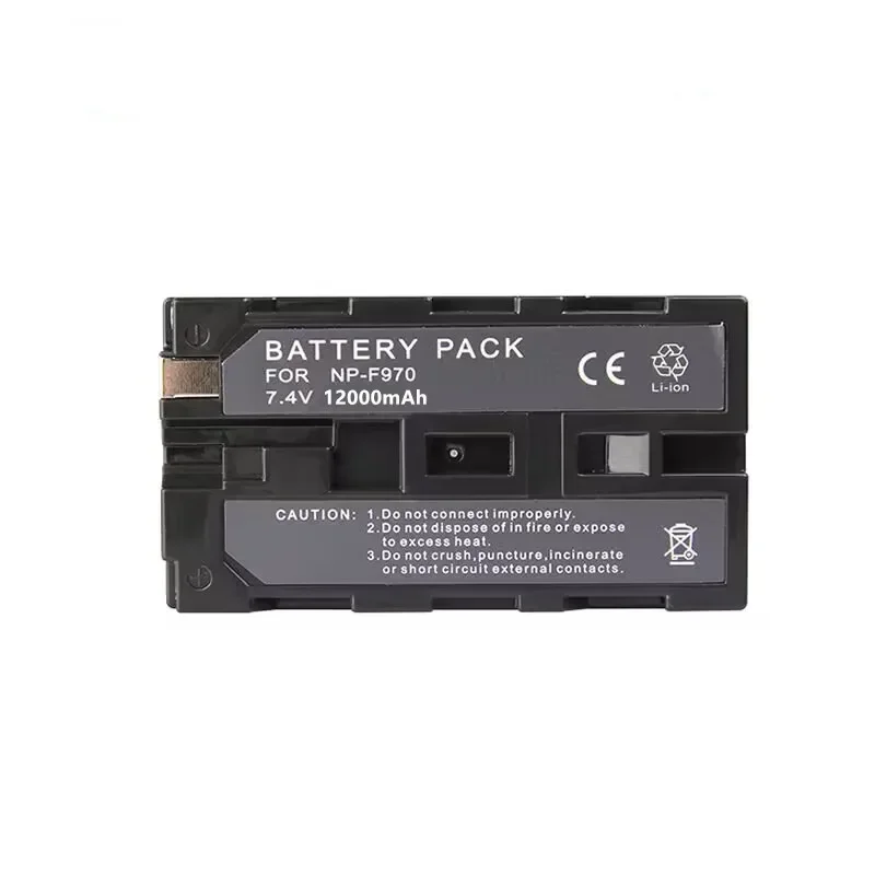 12000mAh NP-F970 NPF-960 is suitable for replacing Sony LED video monitor photography light rechargeable battery