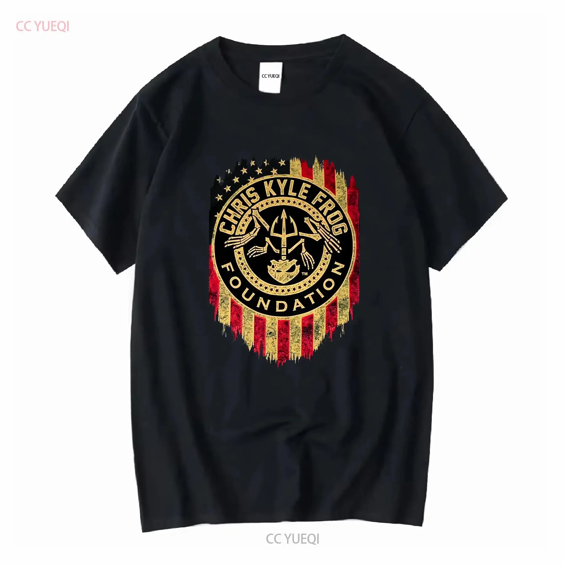 Chris Kyle Frog Foundation T Shirt American Sniper Military 3XL rare find long sleeves vintage Washed Casual Slightly Stylish