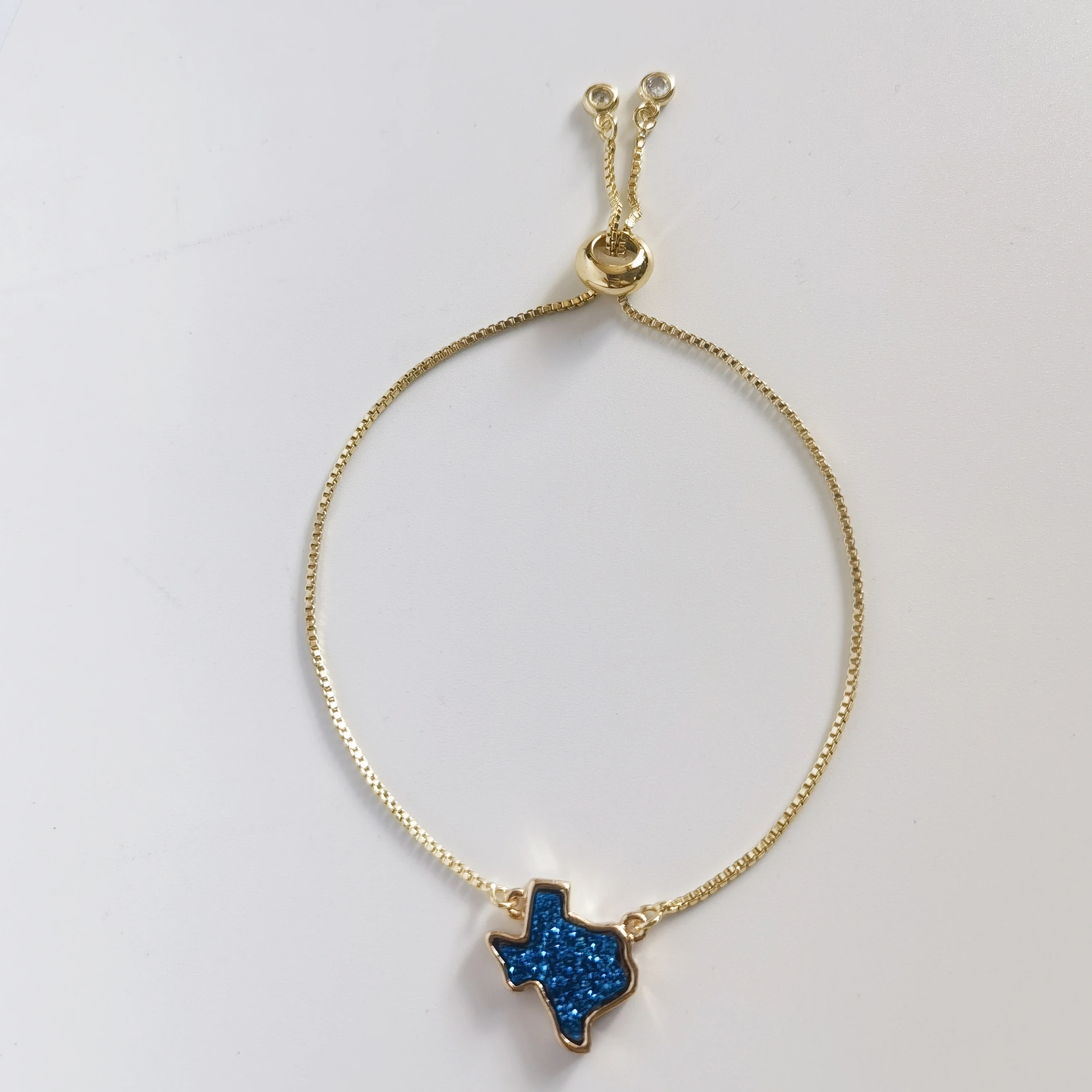 Texas Druzy Charm Bracelet for Women