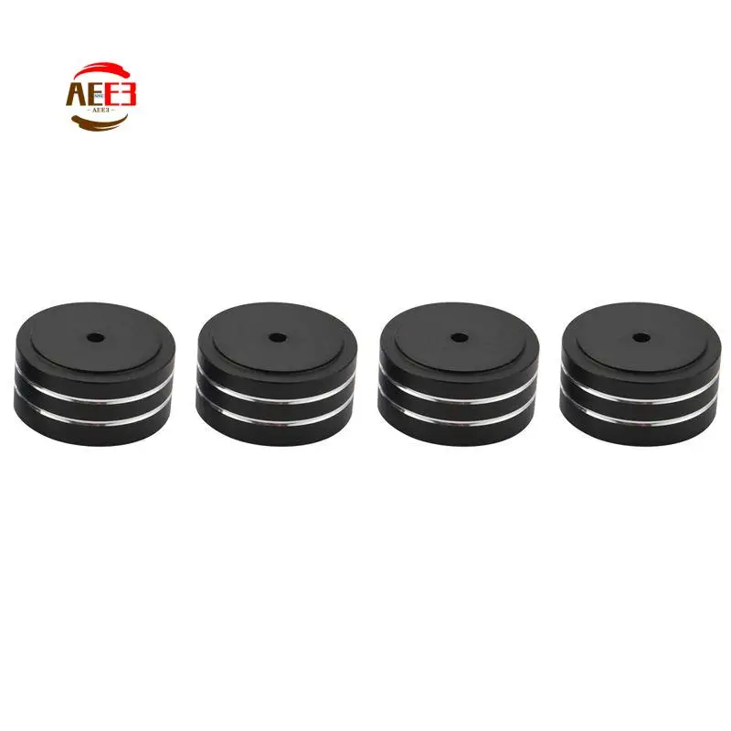 AEE3-4Pcs 40X20mm Aluminum Hifi AMP Speaker Isolation Stand Turntable DAC Feet Pad