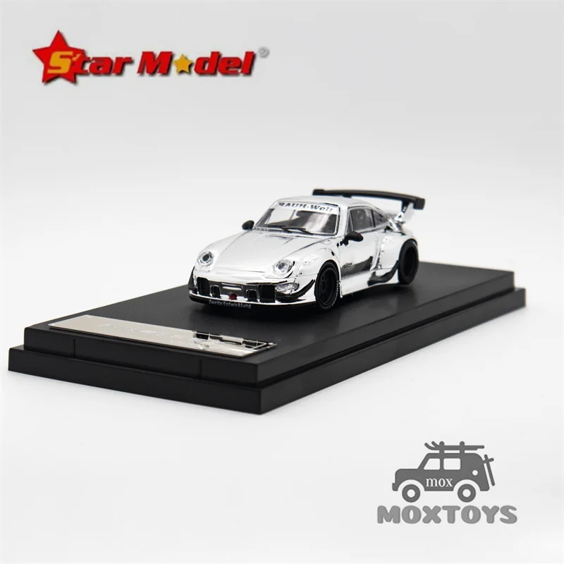 

Star Model 1:64 Rauh-Welt RWB993 GT Electroplated Silver Diecast Model Car