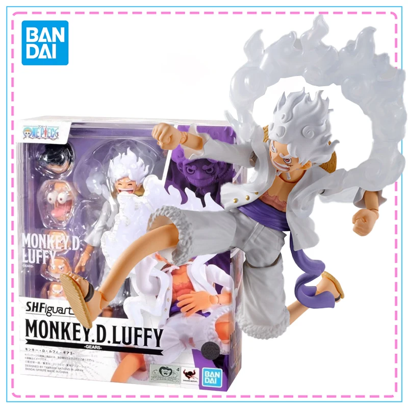 

Bandai S.H.Figuarts One Piece Monkey D. Luffy Gear5 Collection Action Figure Genuine SHF Model Kit Joints Movable Model Toys