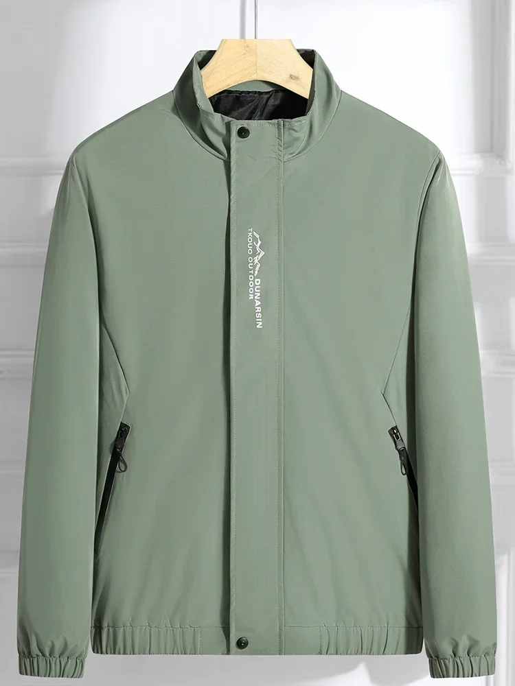 2024 New Plus Size 8xl 7xl Men Jacket Coats Spring Autumn Outdoor Windproof Black Gray Green Large 6xl 5xl Causal Windbreaker