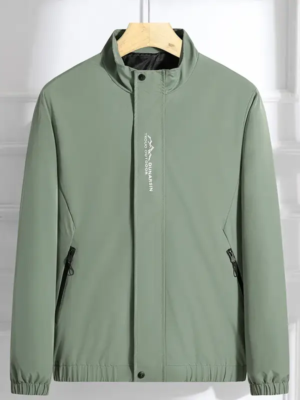 2024 New Plus Size 8xl 7xl Men Jacket Coats Spring Autumn Outdoor Windproof Black Gray Green Large 6xl 5xl Causal Windbreaker - Image 3