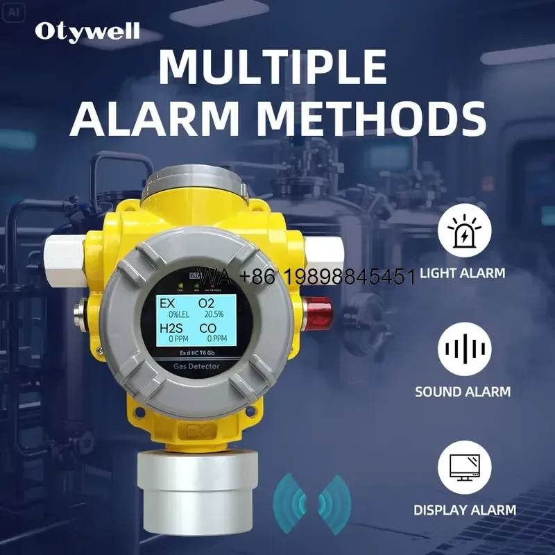Wmwmnu High Precision Composite Gas Sensor Detector for NH3 CO2 H2S Ex CO Monitoring System with Infrared Remote Control