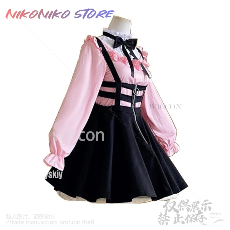 Mayuzumi Fuyuko Cosplay THE IDOLM@STER SHINY COLORS Anime Costume Japanese Sweet Jirai Kei Girls Gothic Lolita JK Shirt Dress