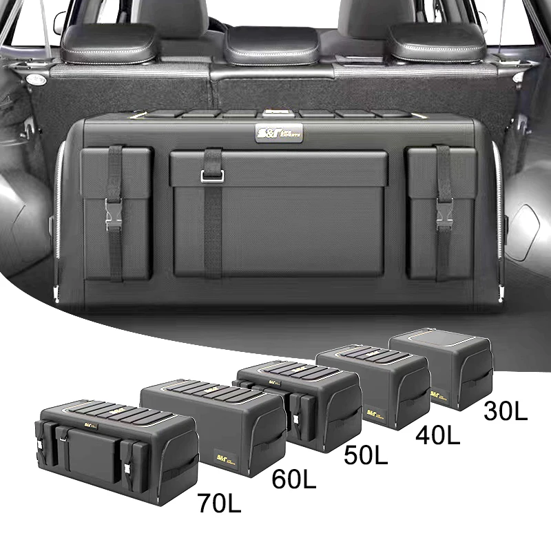 Car Trunk Organizer Box Large Capacity Auto Multiuse Tools Storage Bag Oxford Cloth Folding for Emergency Storage Box