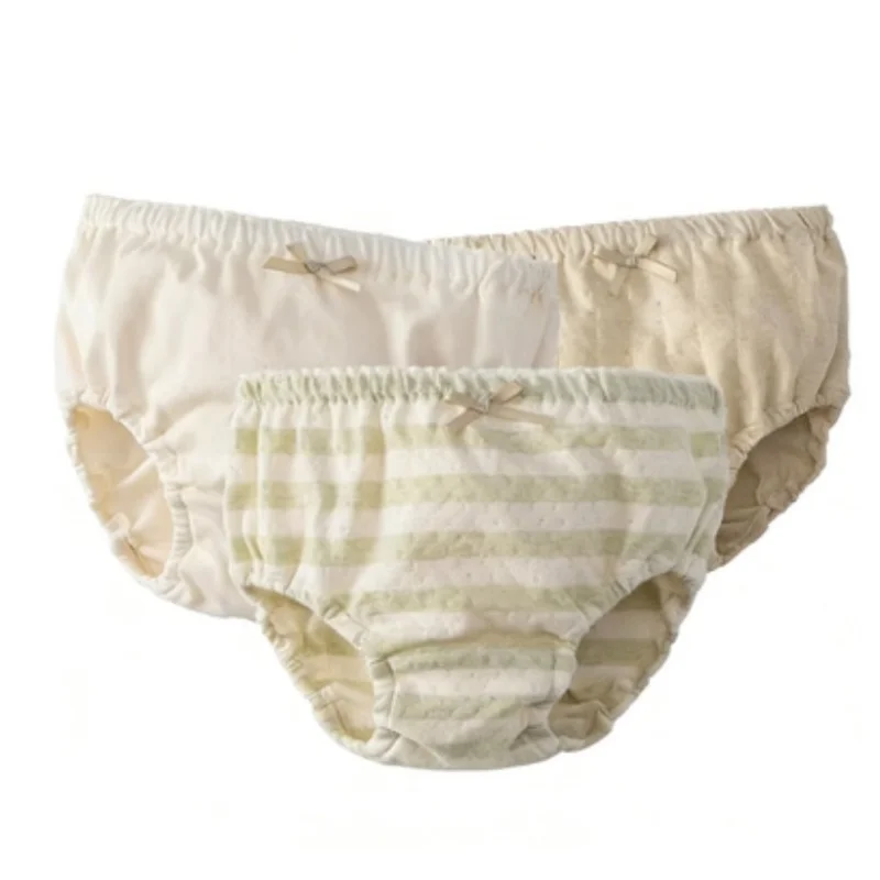 Large Size No Trace Bread Pant ABDL Adult Bow Bloomers Briefs Thin Thick Colored Cotton Medium High Waist Triangle Underwear﻿﻿