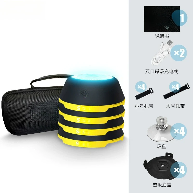 2/4/6 Light Sports Flash Reaction Training Equipment Speed Agility Reflex Trainer For Basketball Football Boxing Workout