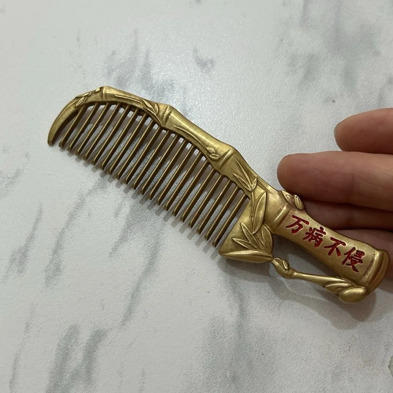 Pure copper vintage comb, a natural remedy for all ailments, a bamboo peace-bringing comb, a popular decorative item