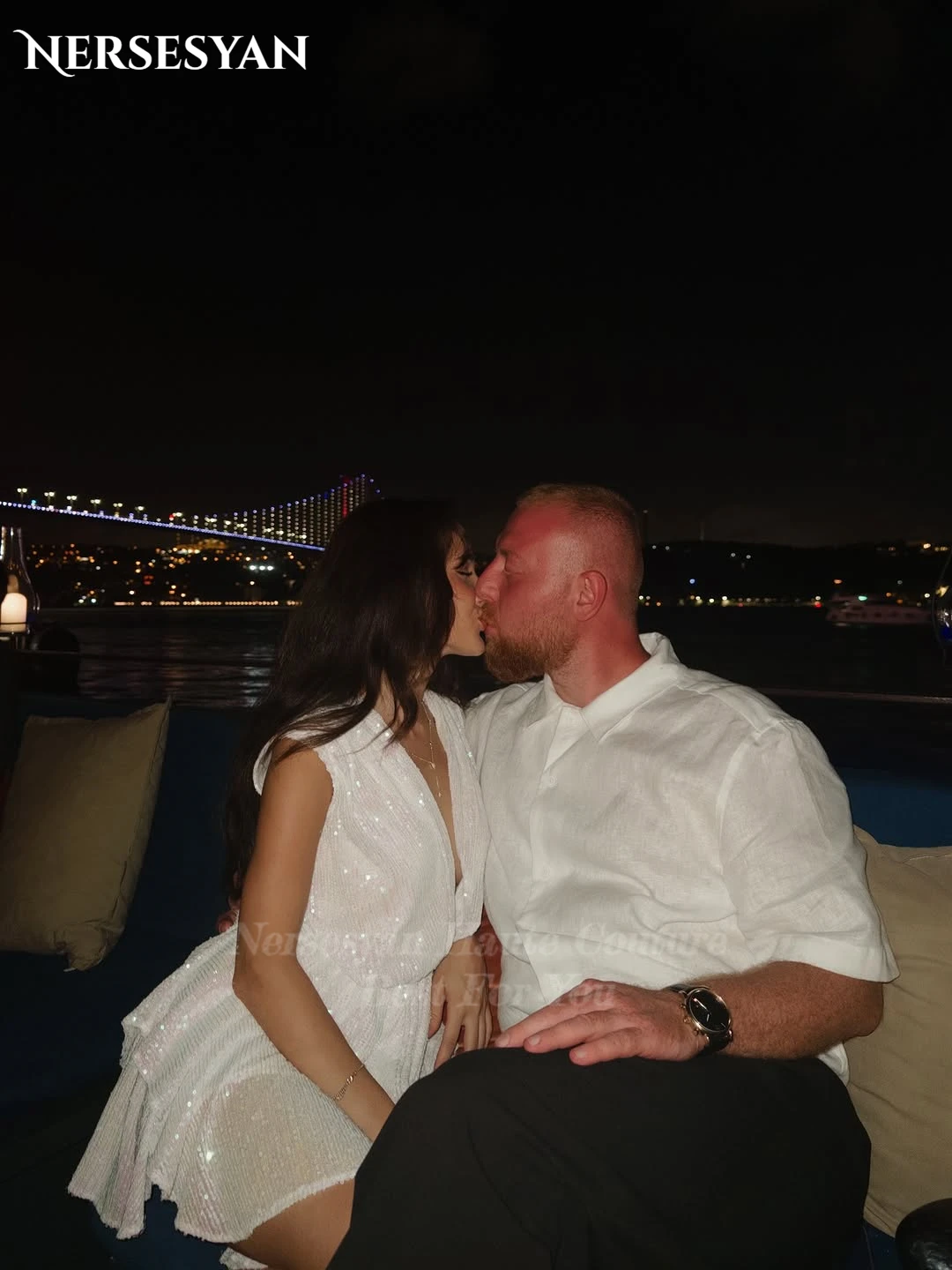 Nersesyan élégant paillettes robes de bal paillettes col en V profond Mini robe scintillante robes de fête d'anniversaire balo2018-12etleri personnalisé